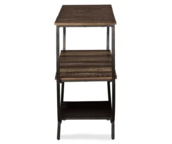 Lamoney Gray, White & Brown Slat Console Table 10 Lamoney Gray, White & Brown Slat Console Table -Furniture Sale Shop 810458257 3