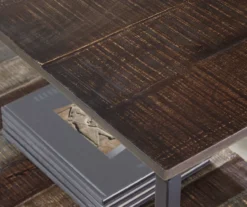 Lamoney Gray, White & Brown Slat Console Table 11 Lamoney Gray, White & Brown Slat Console Table -Furniture Sale Shop 810458257 4