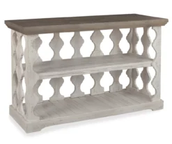 Havalance Gray & White Two-Tone Console Table