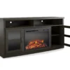 63" Rollins Espresso Electric Fireplace Console -Furniture Sale Shop 810464962 3