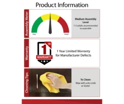 47" Grandcastle Espresso Electric Fireplace Console -Furniture Sale Shop 810464966 A0 6