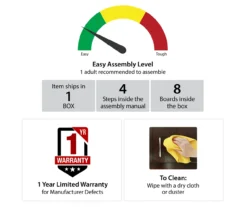 Topaz Brown Oak TV Stand -Furniture Sale Shop 810464974 6