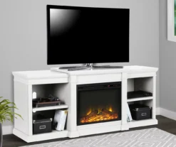 65" Wilton White Electric Fireplace Console -Furniture Sale Shop 810464999 1