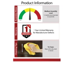 Ameriwood 47" Grandcastle Electric Fireplace Console -Furniture Sale Shop 810465005 6