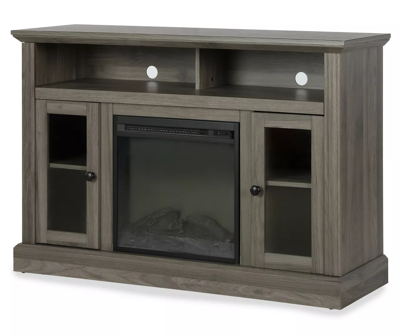 47" Grandcastle Rustic Gray Electric Fireplace Console 4 47" Grandcastle Rustic Gray Electric Fireplace Console - Image 2