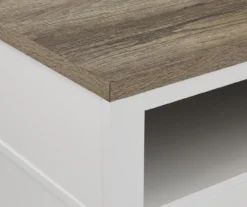 54" Bridgeport White Glass Door Electric Fireplace Console -Furniture Sale Shop 810465026 6