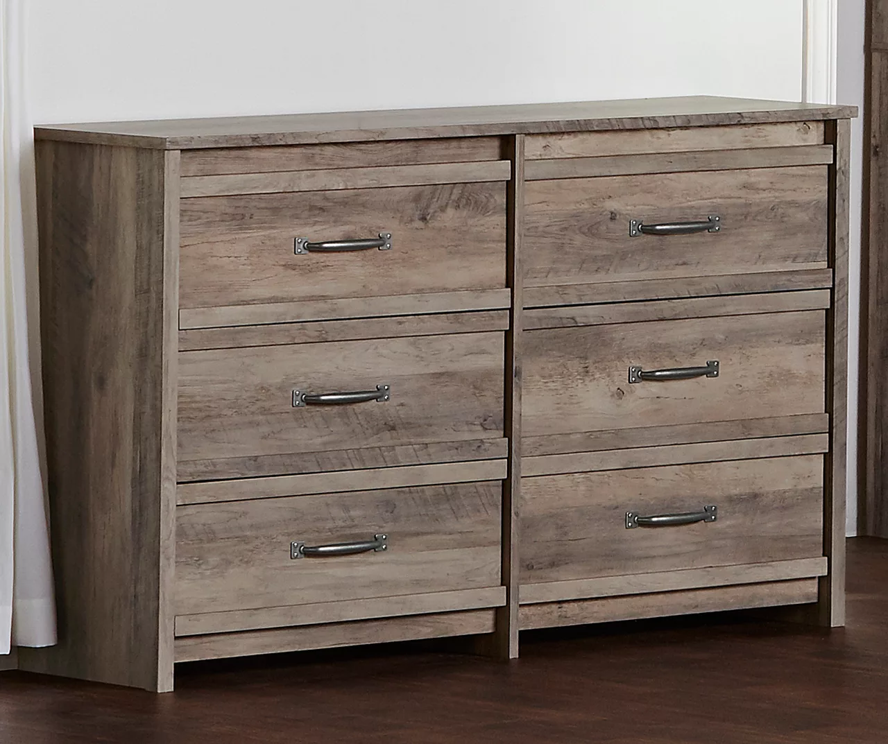 Duncan Gray Oak 6-Drawer Dresser 5 Duncan Gray Oak 6-Drawer Dresser - Image 3