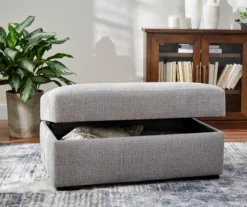 Parkdale Silver Storage Ottoman -Furniture Sale Shop 810465150 5