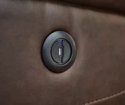 Wellsley Leather Power Reclining Console Loveseat -Furniture Sale Shop 810469258 810469259 2 2