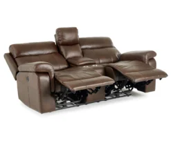 Wellsley Leather Power Reclining Console Loveseat -Furniture Sale Shop 810469259 1