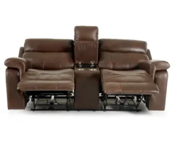 Wellsley Leather Power Reclining Console Loveseat -Furniture Sale Shop 810469259 5