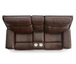 Wellsley Leather Power Reclining Console Loveseat -Furniture Sale Shop 810469259 7