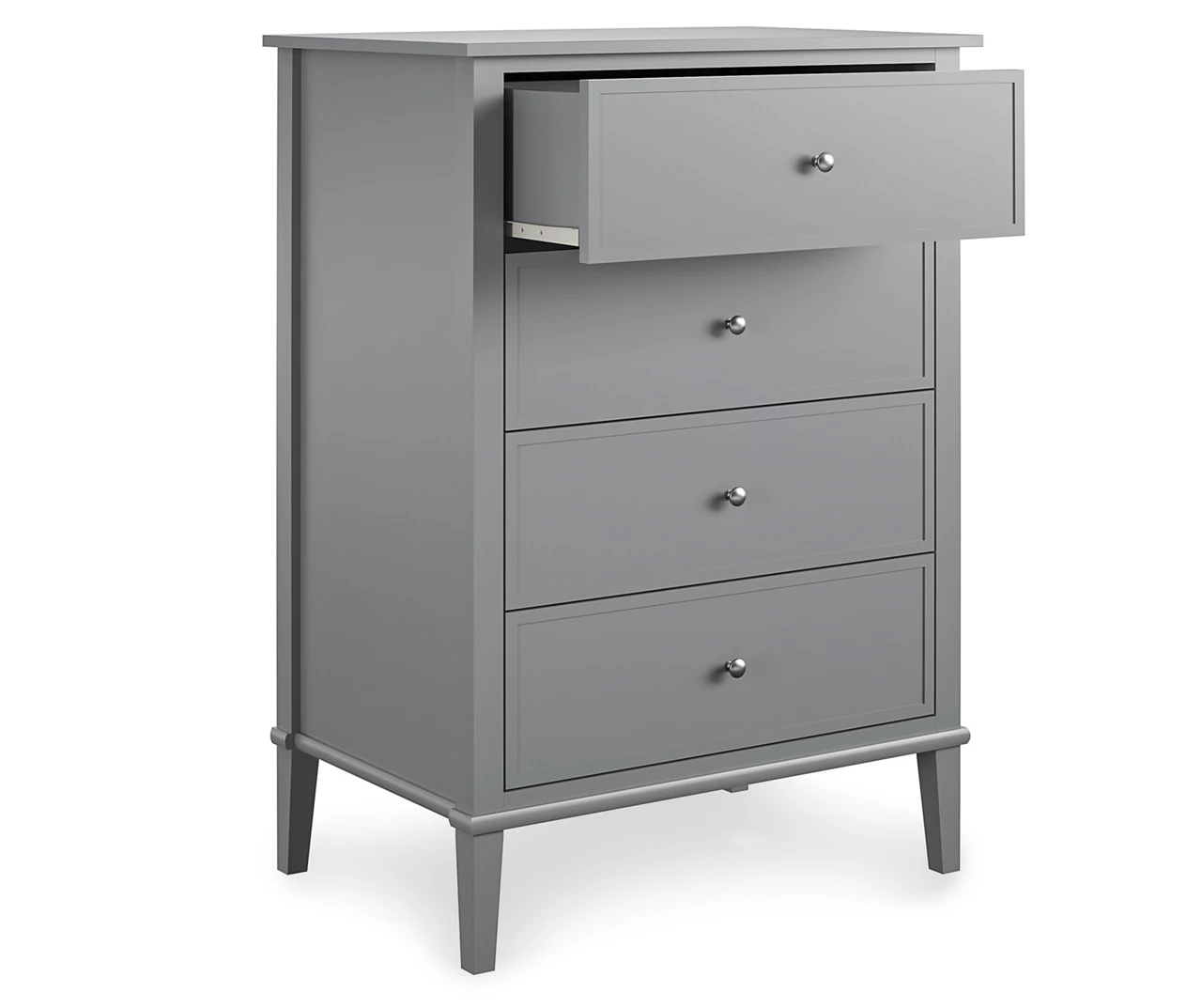 Somerville Gray 4-Drawer Dresser 4 Somerville Gray 4-Drawer Dresser - Image 2
