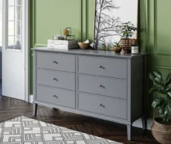 Somerville Gray 6-Drawer Dresser -Furniture Sale Shop 810498835 4