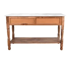 Marble & Mango Wood Console Table 15 Marble & Mango Wood Console Table -Furniture Sale Shop 810511008 4