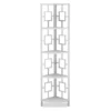 White Square 4-Shelf Corner Bookcase -Furniture Sale Shop 810512902 2