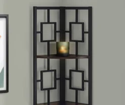 Espresso Square 4-Shelf Corner Bookcase 10 Espresso Square 4-Shelf Corner Bookcase -Furniture Sale Shop 810512903 4