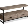 48" Dark Taupe 2-Drawer TV Stand -Furniture Sale Shop 810512921 2