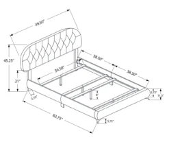 White Tufted Faux Leather Twin Upholstered Platform Bed 9 White Tufted Faux Leather Twin Upholstered Platform Bed -Furniture Sale Shop 810512926 3