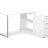 White Reversible L-Shaped Corner Desk -Furniture Sale Shop 810512940 2