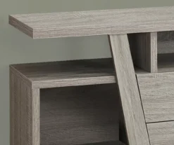 60" Dark Taupe 2-Drawer TV Stand -Furniture Sale Shop 810512981 4