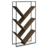 Brown 5-Shelf Slanted Bookcase 1 Brown 5-Shelf Slanted Bookcase -Furniture Sale Shop 810512985 2
