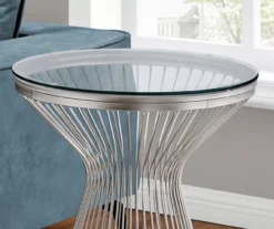 Silver Hourglass End Table -Furniture Sale Shop 810512999 4