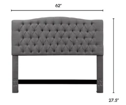 Gray Celeste Upholstered Queen Headboard -Furniture Sale Shop 810513487 3