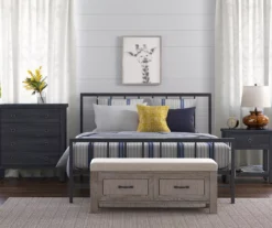 Black Evans King Platform Bed -Furniture Sale Shop 810513490 8