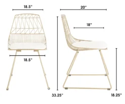 Vivi Metal Dining Chairs, 2-Pack -Furniture Sale Shop 810513496 6