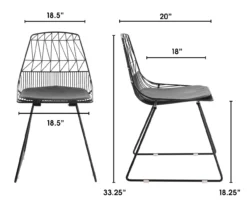 Vivi Metal Dining Chairs, 2-Pack -Furniture Sale Shop 810513497 6