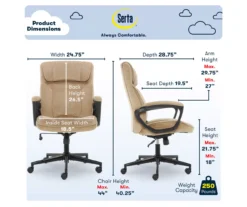 Serta Hannah Office Chair -Furniture Sale Shop 810513511 A0 3