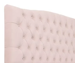 French Blush Pink Celeste Upholstered King Headboard -Furniture Sale Shop 810513528 4