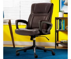 Hannah Brown Bonded Leather Office Chair -Furniture Sale Shop 810513551 A0 12