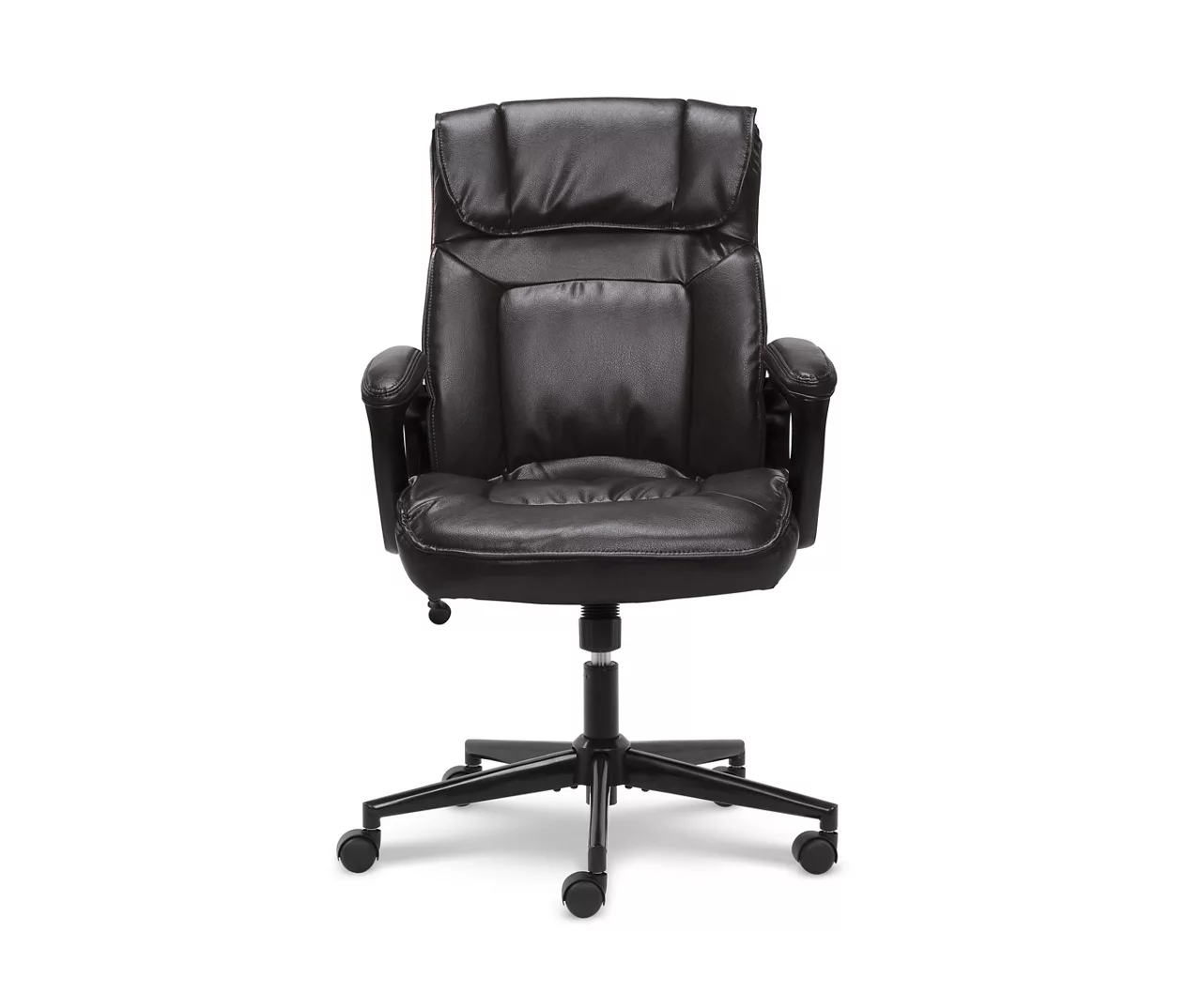 Hannah Black Bonded Leather Office Chair 3 Hannah Black Bonded Leather Office Chair