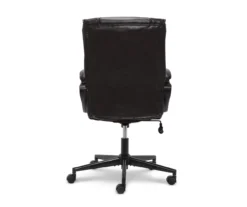 Hannah Black Bonded Leather Office Chair 36 Hannah Black Bonded Leather Office Chair -Furniture Sale Shop 810513552 13