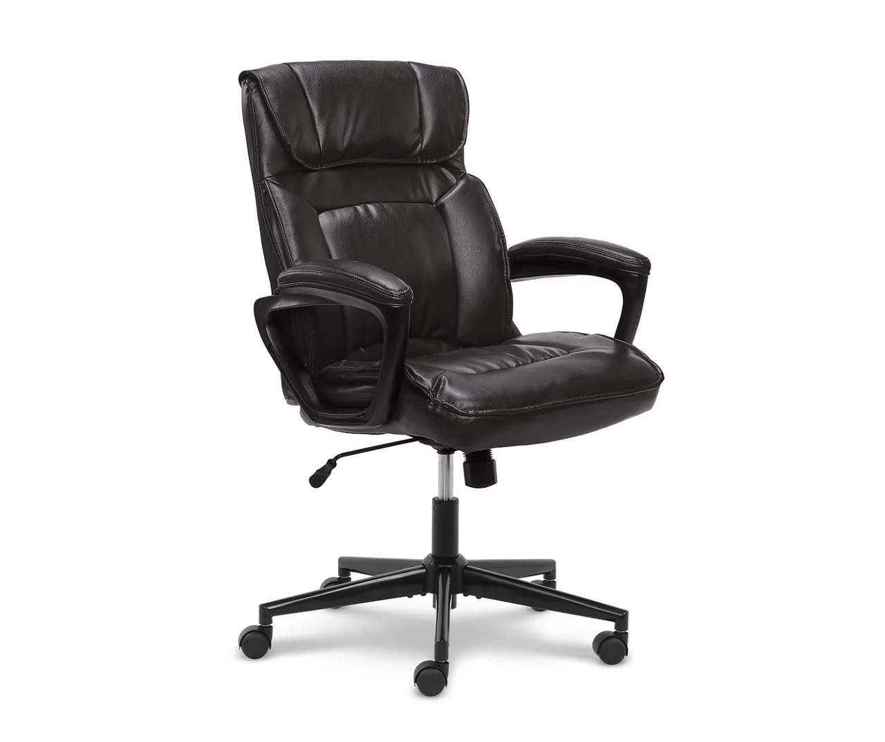 Hannah Black Bonded Leather Office Chair 4 Hannah Black Bonded Leather Office Chair - Image 2