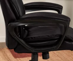 Hannah Black Bonded Leather Office Chair 26 Hannah Black Bonded Leather Office Chair -Furniture Sale Shop 810513552 5