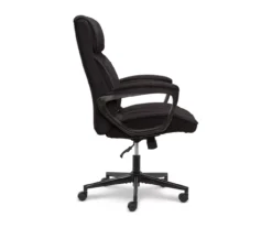 Hannah Charcoal Gray Microfiber Office Chair -Furniture Sale Shop 810513553 10