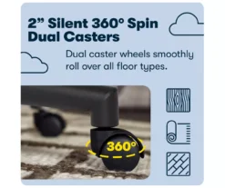 Hannah Charcoal Gray Microfiber Office Chair -Furniture Sale Shop 810513553 A0 9