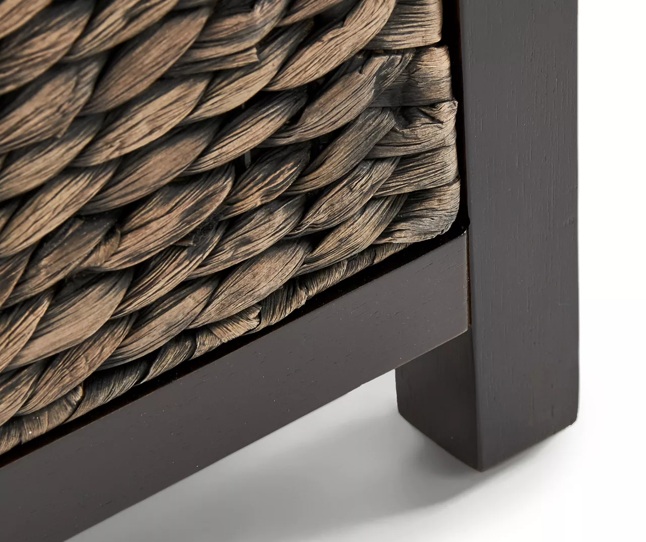 Rustic Black Wicker Storage Trunk 13 Rustic Black Wicker Storage Trunk - Image 11