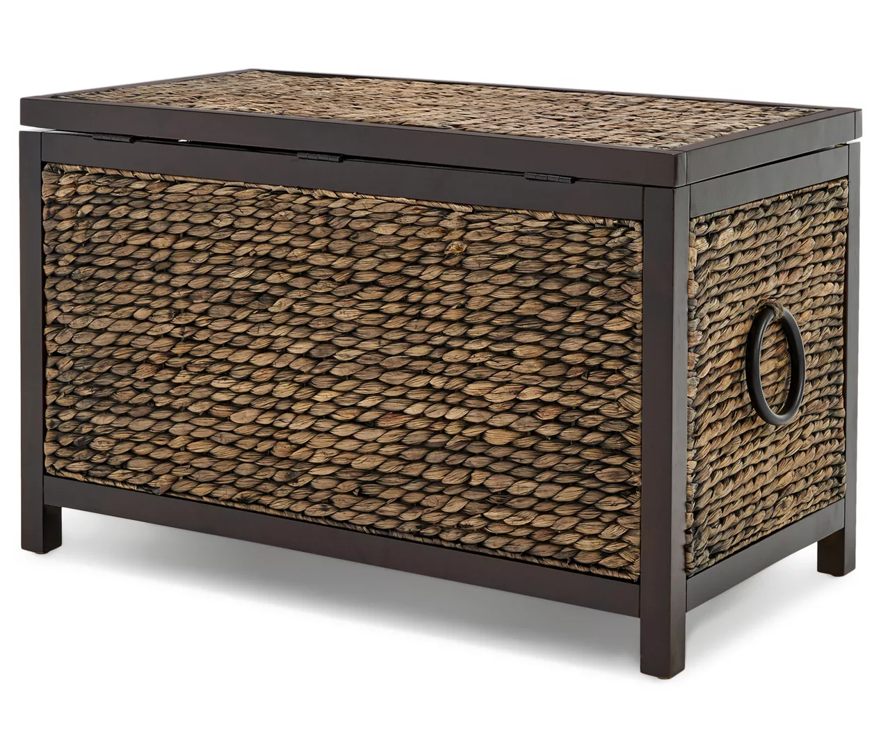 Rustic Black Wicker Storage Trunk 17 Rustic Black Wicker Storage Trunk - Image 15
