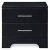 Black Hudson 2-Drawer Wood Nightstand -Furniture Sale Shop 810513557 11