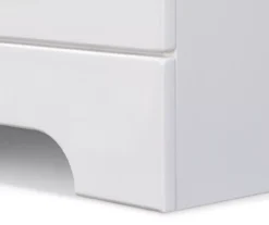 White Hudson 2-Drawer Wood Nightstand -Furniture Sale Shop 810513558 10