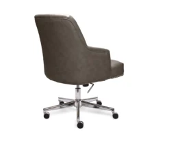 Leighton Gray Memory Foam Bonded Leather Office Chair -Furniture Sale Shop 810513560 13