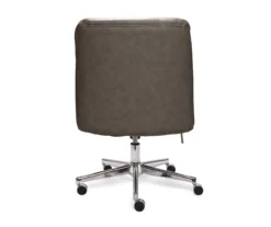 Leighton Gray Memory Foam Bonded Leather Office Chair -Furniture Sale Shop 810513560 14