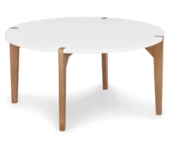 White Round Coffee Table