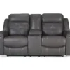 Jesolo Gray Reclining Console Loveseat -Furniture Sale Shop 810519670