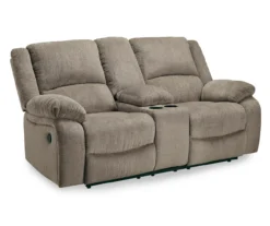 Draycoll Pewter Reclining Console Loveseat -Furniture Sale Shop 810519716 1