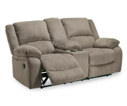 Draycoll Pewter Reclining Console Loveseat -Furniture Sale Shop 810519716 2